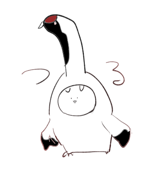 原稿の間に生まれた鶴すけべネコ 