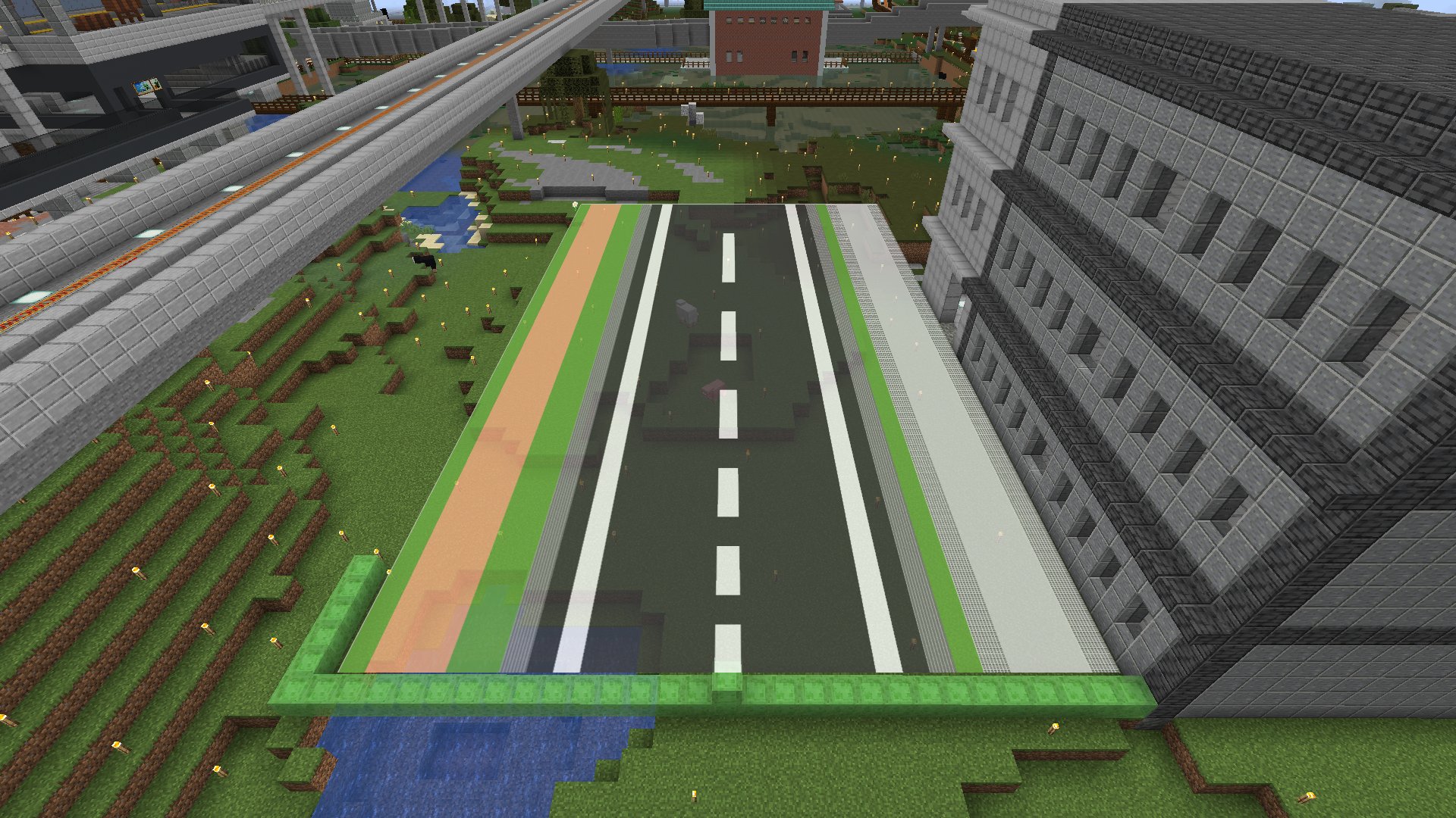 ぶちじぃ 先日作った建物の前に こんな感じで道を作りたいなぁ マイクラ マインクラフト Minecraft T Co Gi94gds2dn Twitter