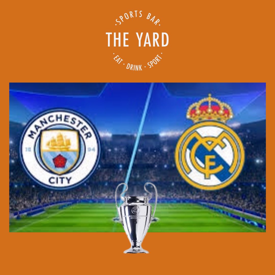 Champions League is back!  Join us for semi final 1st leg between Man City v Real Madrid!!  #ChampionsLeague #ilkley #sportsbar #ilkleysportsbar #livesport #ManCityVsRealMadrid