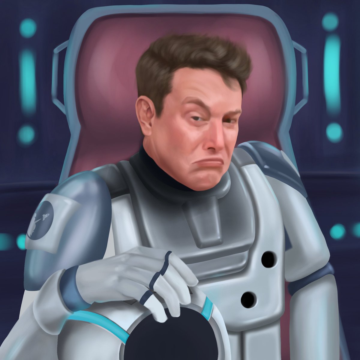 I drew <a href="/elonmusk/">Elon Musk</a> as a @JRNYclub Voyager for the #JRNYcontest! #JRNYclub <a href="/JRNYcrypto/">JRNY Crypto</a>