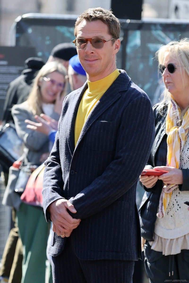 cumberbatchcom's tweet photo. [GALLERY UPDATE] Benedict Cumberbatch attending the 'Doctor Strange in the Multiverse of Madness' photocall this morning in London https://t.co/uNakpsFu6Y https://t.co/yHGQeCYnfQ