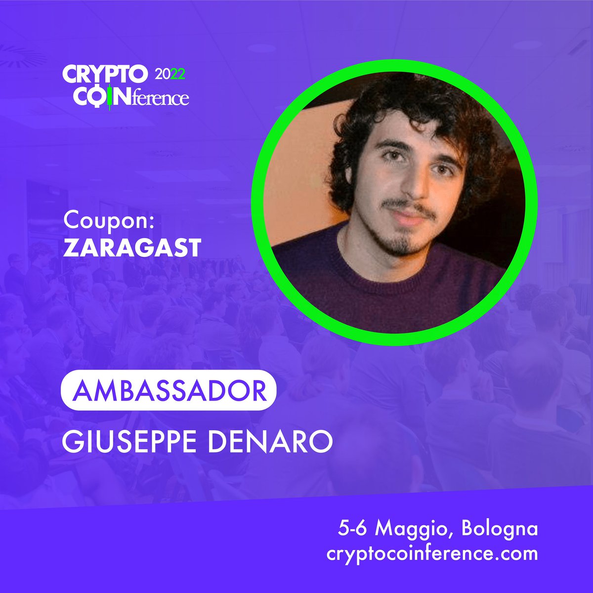 notzaragast's tweet photo. Ci vediamo a Bologna? #cryptocoinference #coinference #Bologna https://t.co/TR9ZTwSYwy