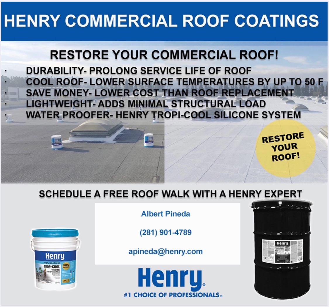 Have leaks from yesterday rain🌧? Please reach out with your roofing and waterproofing needs. Don’t forget to ask for your Free Commercial roof walk from a Henry Professional. #HomeDepot   <a href="/AriannaJacks/">Arianna</a> <a href="/sperryhenryco/">Scott Perry</a> <a href="/Sam10000days/">Sam</a>