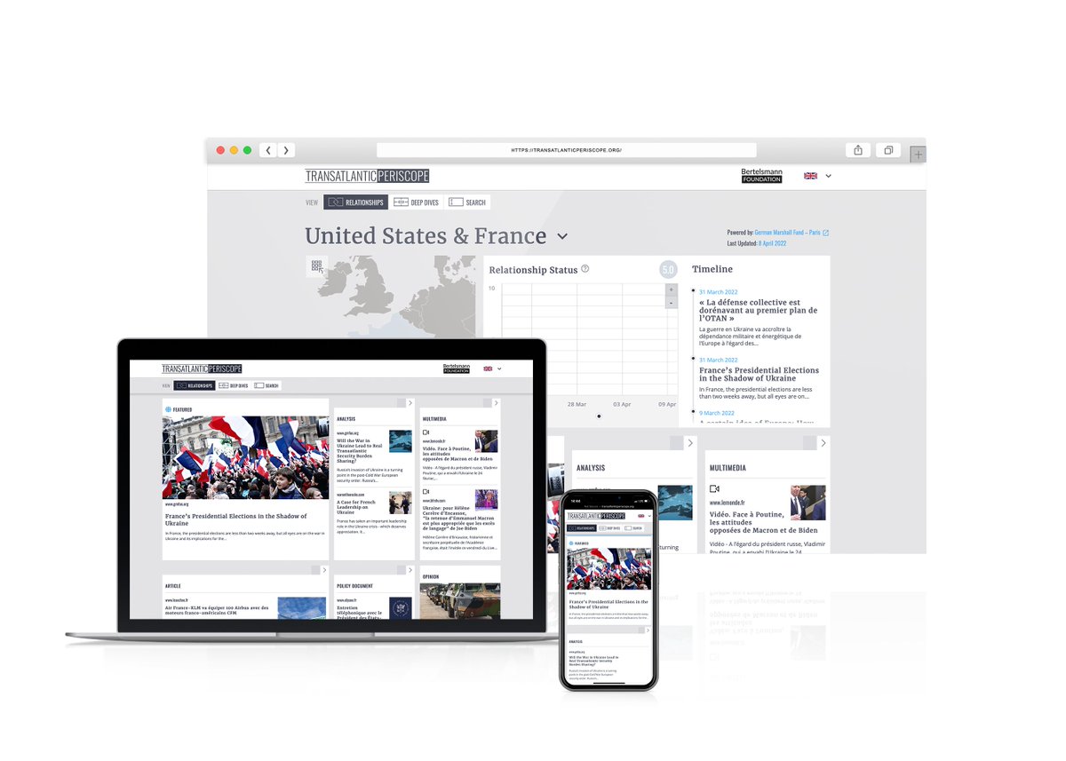 Ever find it difficult to track down credible, timely sources and analysis surrounding current events? @BertelsmannFdn’s new platform, the #TransatlanticPeriscope, does all the work for you! Check it out here: transatlanticperiscope.org