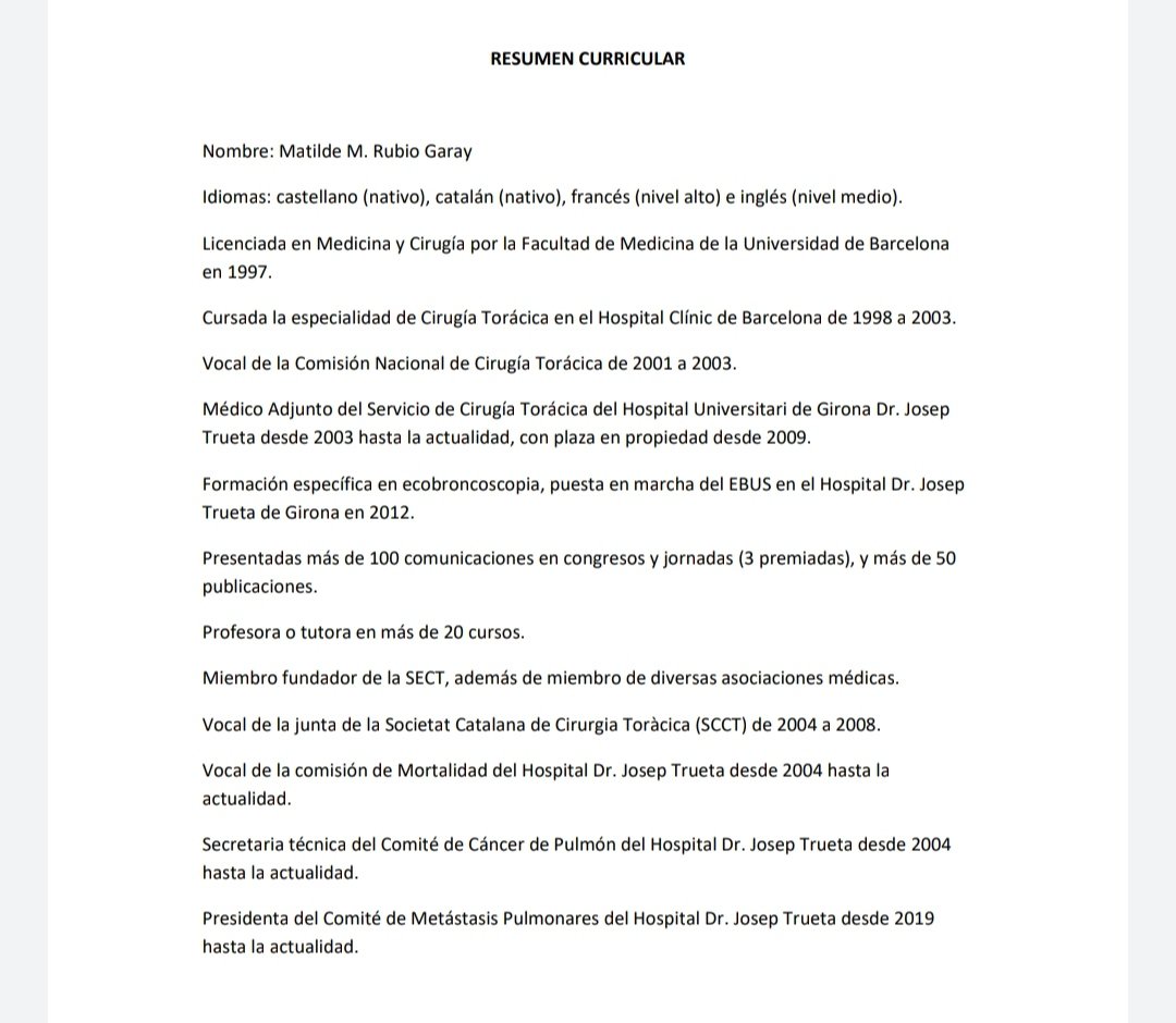 TTrueta's tweet photo. Presentamos la candidatura de la Dra Matilde Rubio como Vocal del Comité de Congresos de la SECT
La votación online ya esta abierta desde el 20/04 y se cerrará el 10/05 a través de la web SECT. Para votar de forma presencial: durante el Congreso en Bilbao hasta el 12/05 a las 14h https://t.co/aHEbwc4tVV