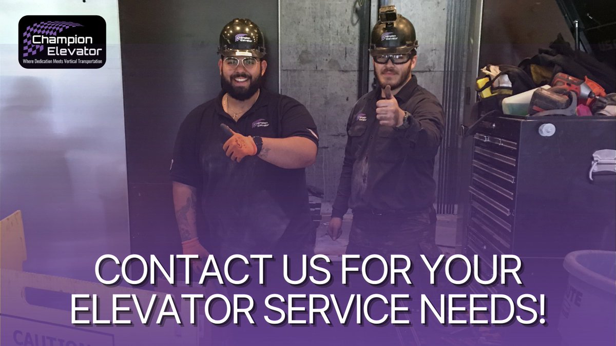 With Champion Elevator as your trusted partner, outstanding service is only a click or call away. Contact us today for your elevator service needs!

ow.ly/cpHh50IuWTr