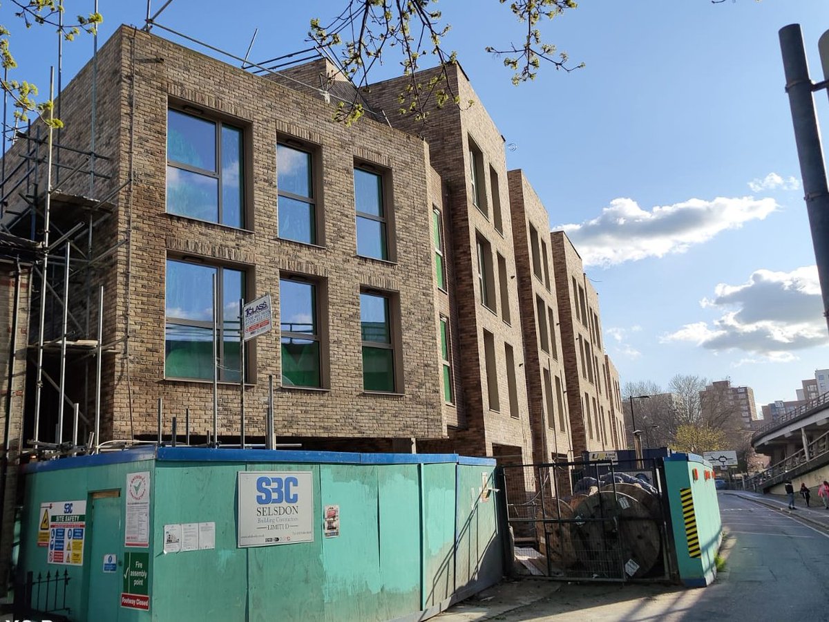 Blue skies over Sheldon Street as we are nearing completion, happily working with <a href="/SelsdonBC/">Selsdon Building Contractors Limited</a> to overcome construction hurdles and contribute to regenerating Croydon.