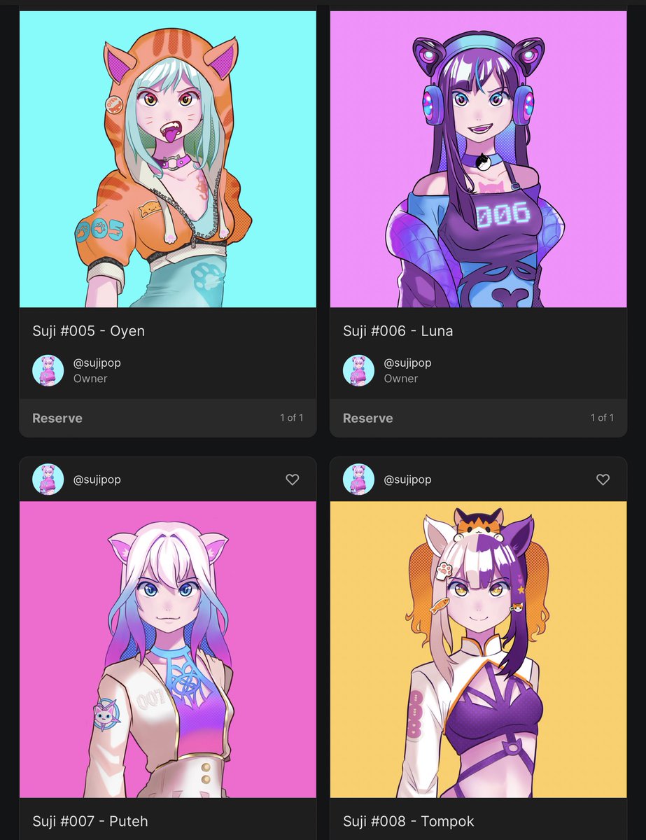 suji_pop's tweet photo. GN! Minted the second series of SujiPop on @pentas_io! Planning to drop on the marketplace this Friday night.

Feel free to let me know if you want me to drop earlier. RT and follow for some 💕 #NFT #NFTCommunity #AnimeNFT #animegirl #pentasian #NFTJapan https://t.co/ypqNJ9nOG3