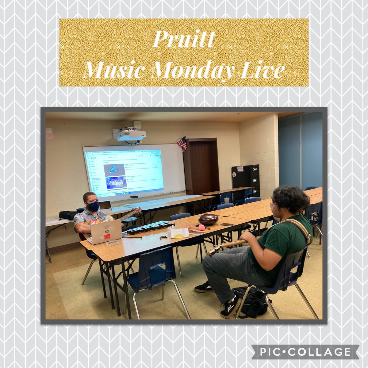 Had fun exploring some of our new instruments and playing guitar at the last <a href="/PruittTeenLib/">Pruitt&TRHS Library</a> Music Monday 🎹🥁