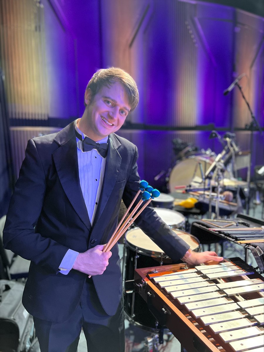 Congrats to Dr. Trevor Barroero (MM'19/DMA'22 Percussion Performance) who has just won the Huntsville Symphony Orchestra's Section Percussion Audition this past Sunday in Alabama! #GoDawgs