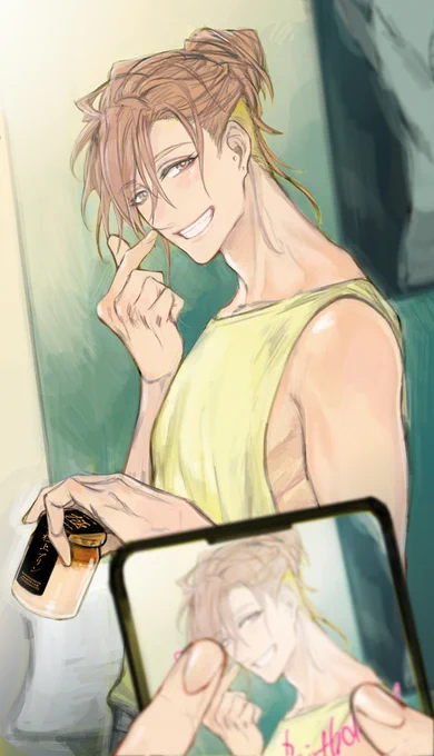 レイ誕生日おめでとう〜🎉まさかのトワから好物のプリンもらったからめっちゃ嬉しくて記念撮影してって言って撮ってもらってるんだね〜!(状況説明)
#CHiRAL #スロダメ #slowdamage 