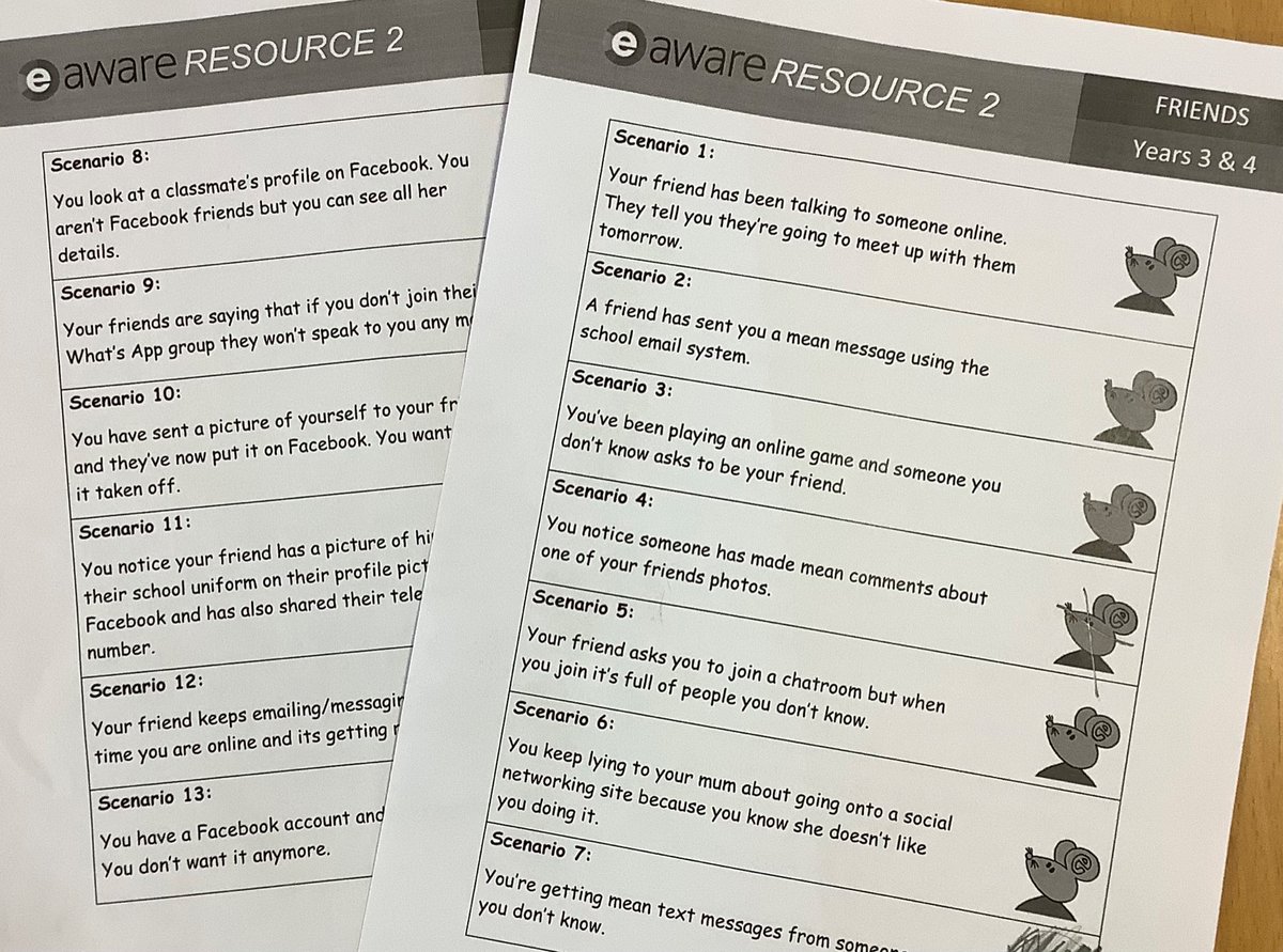 MrsWilliamsCMP's tweet image. Today we used the @eaware scenarios to have some thoughtful discussions about online friendships 💻👍⌨️#carrmillcomputing @Carrmillprimary #teamcarrmill