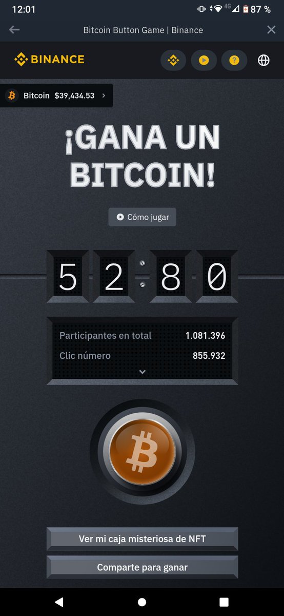 #BitcoinButton 
#Binance.