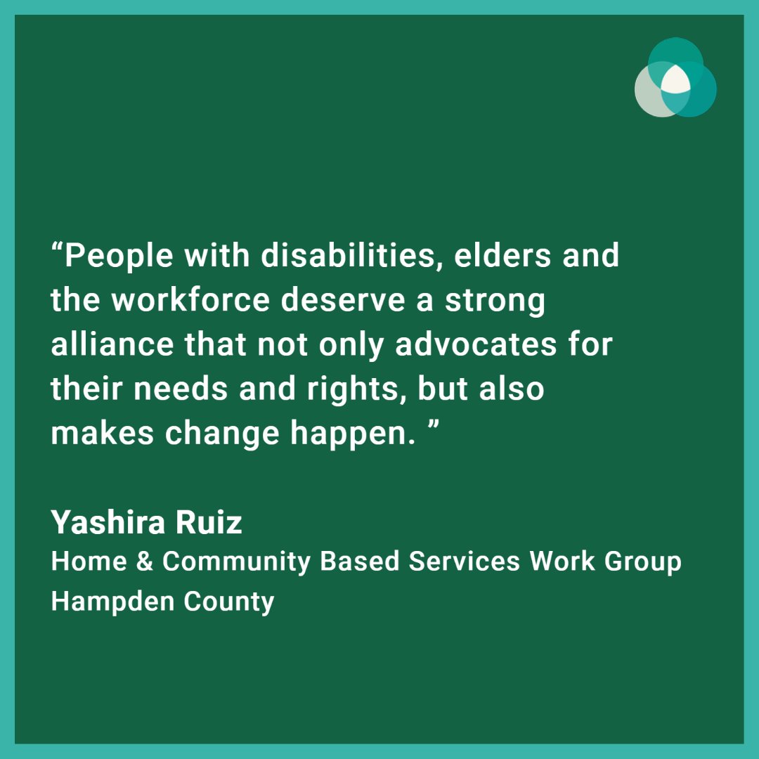 Dignity_MA's tweet photo. On today’s #MemberSpotlight, Yashira Ruiz, a member of the HCBS  Workgroup &amp; Stavros CIL Director of Services explains why @Dignity_MA is so important to our community https://t.co/smkpfKPmVg