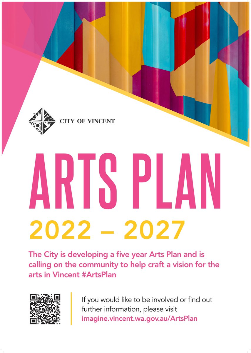 The City of Vincent has appointed <a href="/HatchRobertsDay/">Hatch RobertsDay</a> to assist with consulting on it upcoming Arts Plan. We want to hear from you  about what the #ArtsPlan should address.
Let us know your thoughts by completing this survey.

imagine.vincent.wa.gov.au/artsplan/surve…