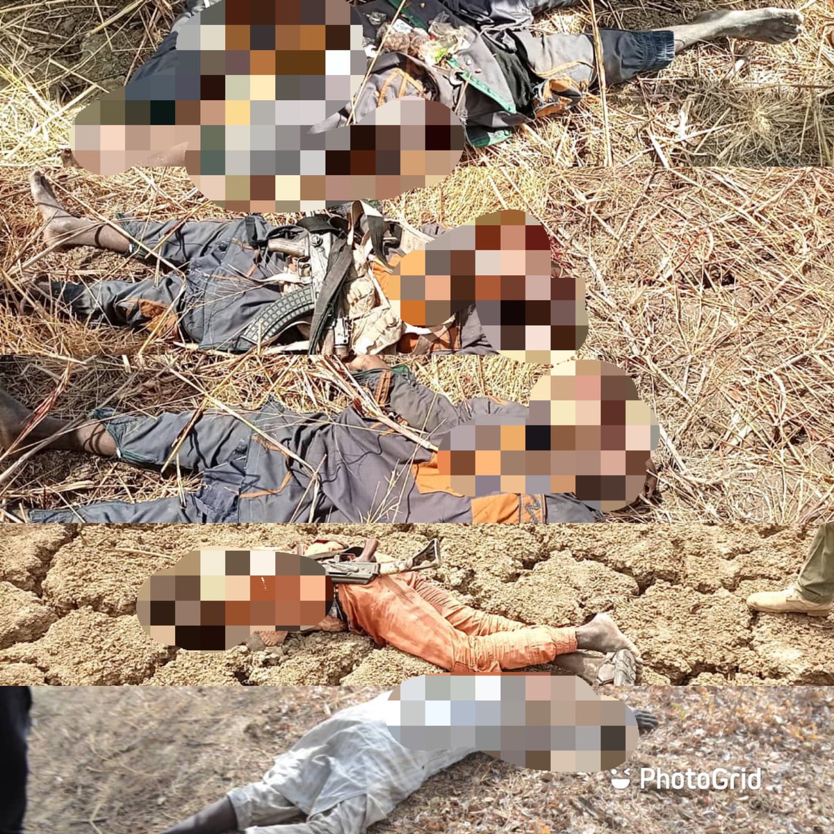 HQNigerianArmy's tweet photo. BREAKING: Gallant troops of 195 Battalion in conjunction with members of CJTF on a clearance operation neutralized several ISWAP/BokoHaram at Kasha Kasha In Borno State today 26 April 2022. Weapons &amp; ammunition amongst others were also recovered. https://t.co/PuCOQYq7IU