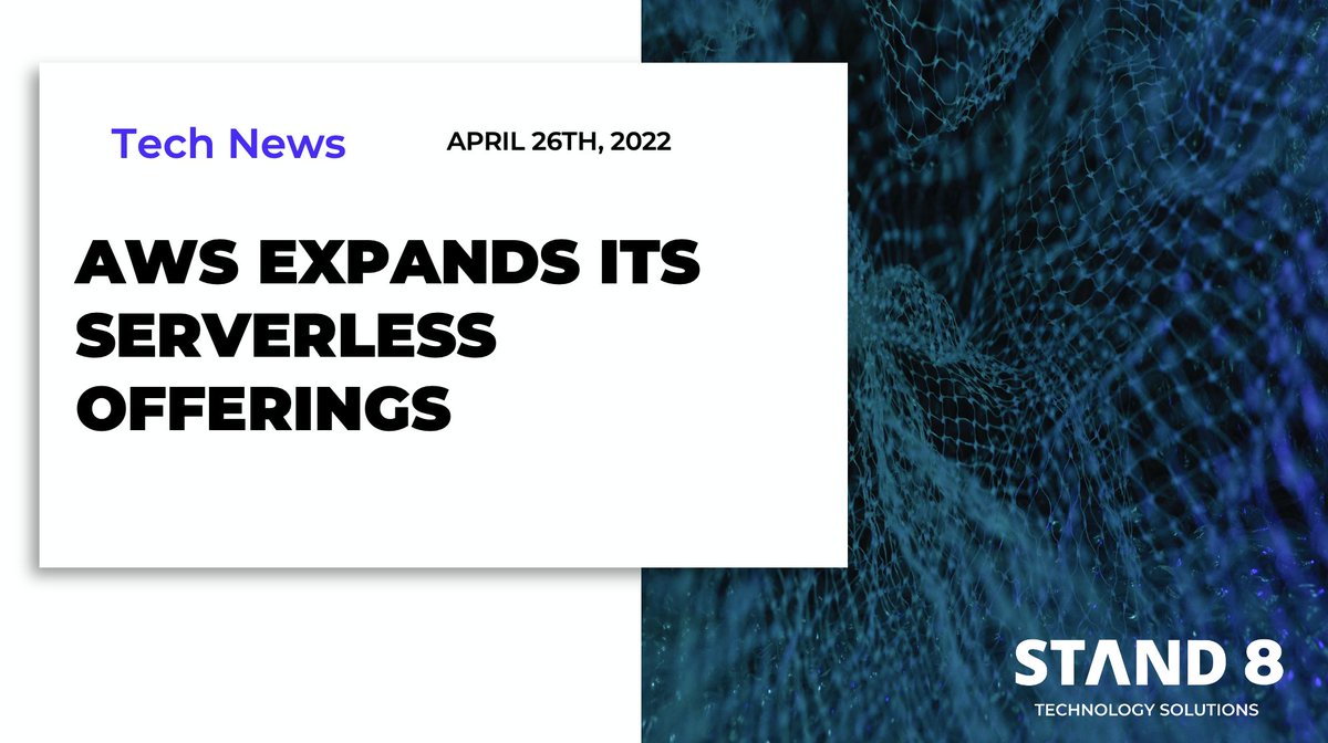 stand8io's tweet photo. Click the link below to see why companies like @Venmo are utilizing AWS serverless offerings.
https://t.co/dqHo1U21xe
To learn more about AWS, reach out to a STAND 8 #TechnologySolutions representative and start your #AWS journey today!
#WeSTAND8 #WirelessTelecom #TalentSolutions https://t.co/lSJhC8cn9t