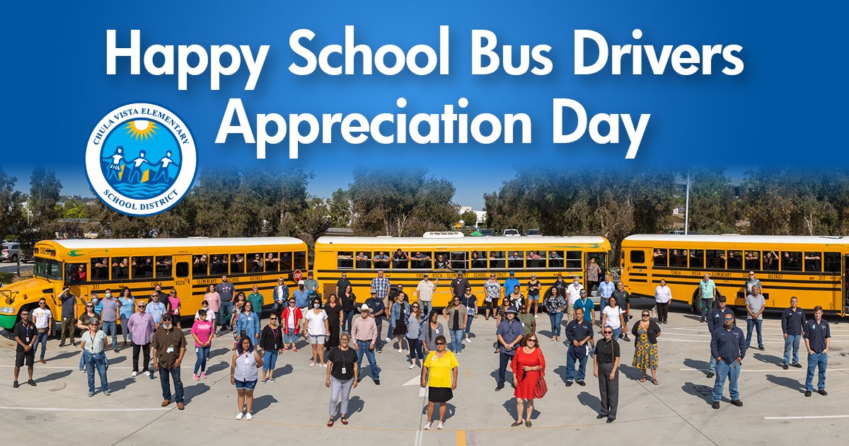 Happy #SchoolBusDriverAppreciationDay to CVESD’s dedicated Transportation staff.