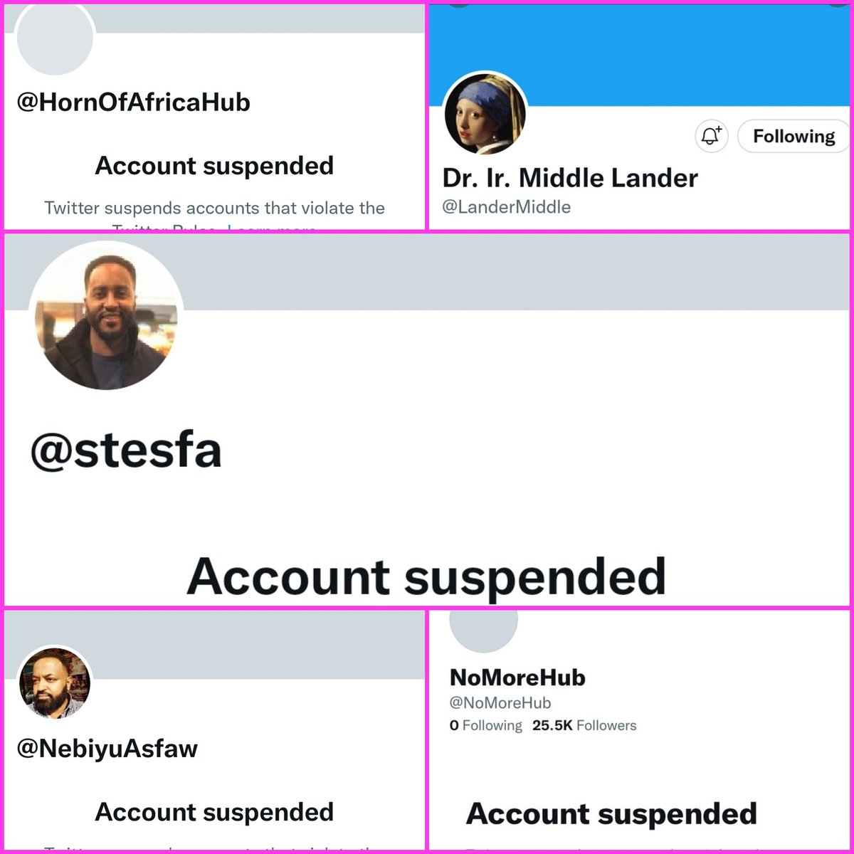 zutopist's tweet photo. Dear @elonmusk it's a right time to:

Bring back Freedom of Speech 
Bring back #African Voices
Bring back @HornOfAfricaHub
Bring back @LanderMiddle
Bring back @stesfa
Bring back @NebiyuAsfaw
Bring back @NoMoreHub

#NoMore #BreakTheSilence 
@NeaminZeleke @HermelaTV @BekeleWoyecha https://t.co/S1P3DyMU6t