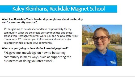 NeasonRCPS_SRSP's tweet photo. @RockdaleMagnet @RockdaleSchools @RYL_RCPS @RCPSFamEngage @RCPSCSSO Congratulations! Rockdale Youth Leadership Class of 2022 #worldclassstudentengagement #rcpsrising https://t.co/e0zSViVRJs