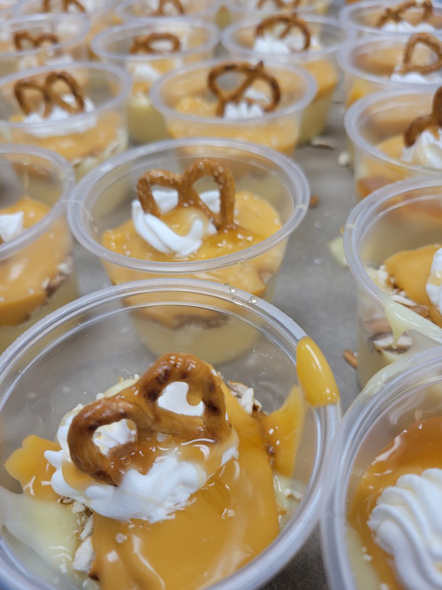 beaverlocalcafe's tweet photo. National Pretzel Day today! We are serving some special treats to Beaver Local Elementary.  Salted Caramel Pretzel Pudding Parfaits! YUM https://t.co/jA62ByUzn7