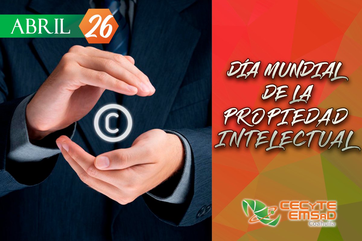 En el #CECyTE #Coahuila promovemos los derechos de innovaciones y creaciones artísticas, literarias y científicas de nuestros jóvenes estudiantes. ¡Hoy es un día para formar #conciencia y fomentar la inventiva y el trabajo intelectual! #SomosCecyte #CalidadEducativa #Creatividad