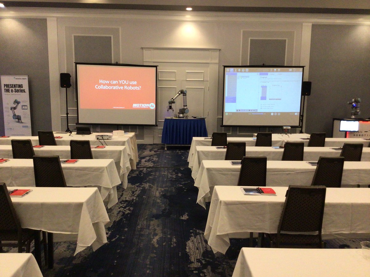 Axis_NewEngland's tweet photo. We’re ready to get started at our cobot event! https://t.co/r16M94D6HZ