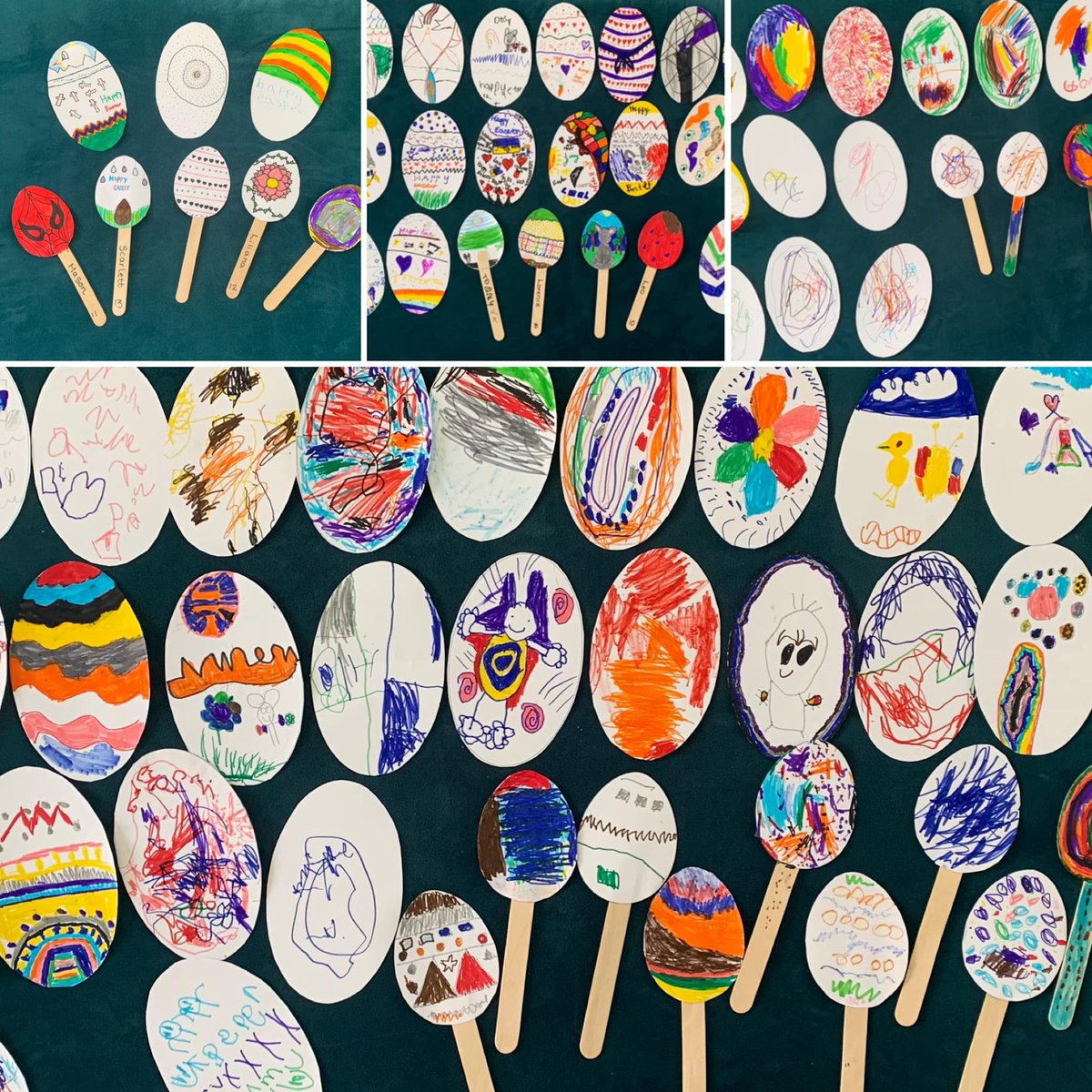 Over 200 children took part in the #Whitecliffe Easter Egg Hunt,  supported by a team of hardworking volunteers and EbbsfleetBaptistChurch. Most egg-cellent to see 96 entries for the Egg Decorating Competition - look at these fantastic designs!