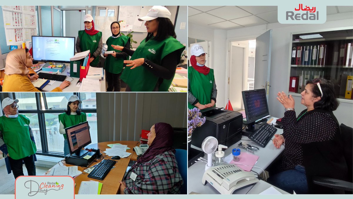 RedalOfficiel's tweet photo. #CleaningDays | Nos🔟ambassadeurs sont en action!
👉Démarrage des séances de sensibilisation dont l'objectif est de rationaliser l'utilisation du papier et préserver l'environnement à travers le tri & le♻️des déchets de bureau
➡️Soyons tous acteurs de la #TransformationEcologique https://t.co/0Fy0tbpAri