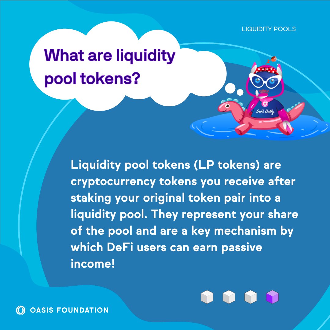 OasisProtocol's tweet photo. We’re excited to introduce DeFi Dolly: Your favorite tutor for everything web3 and DeFi! 🤖

Every Tuesday, DeFi Dolly will share a new educational lesson on Decentralized Finance and web3, and the best students will have the chance to win big!

🫧 Lesson 1: Liquidity Pools 🫧