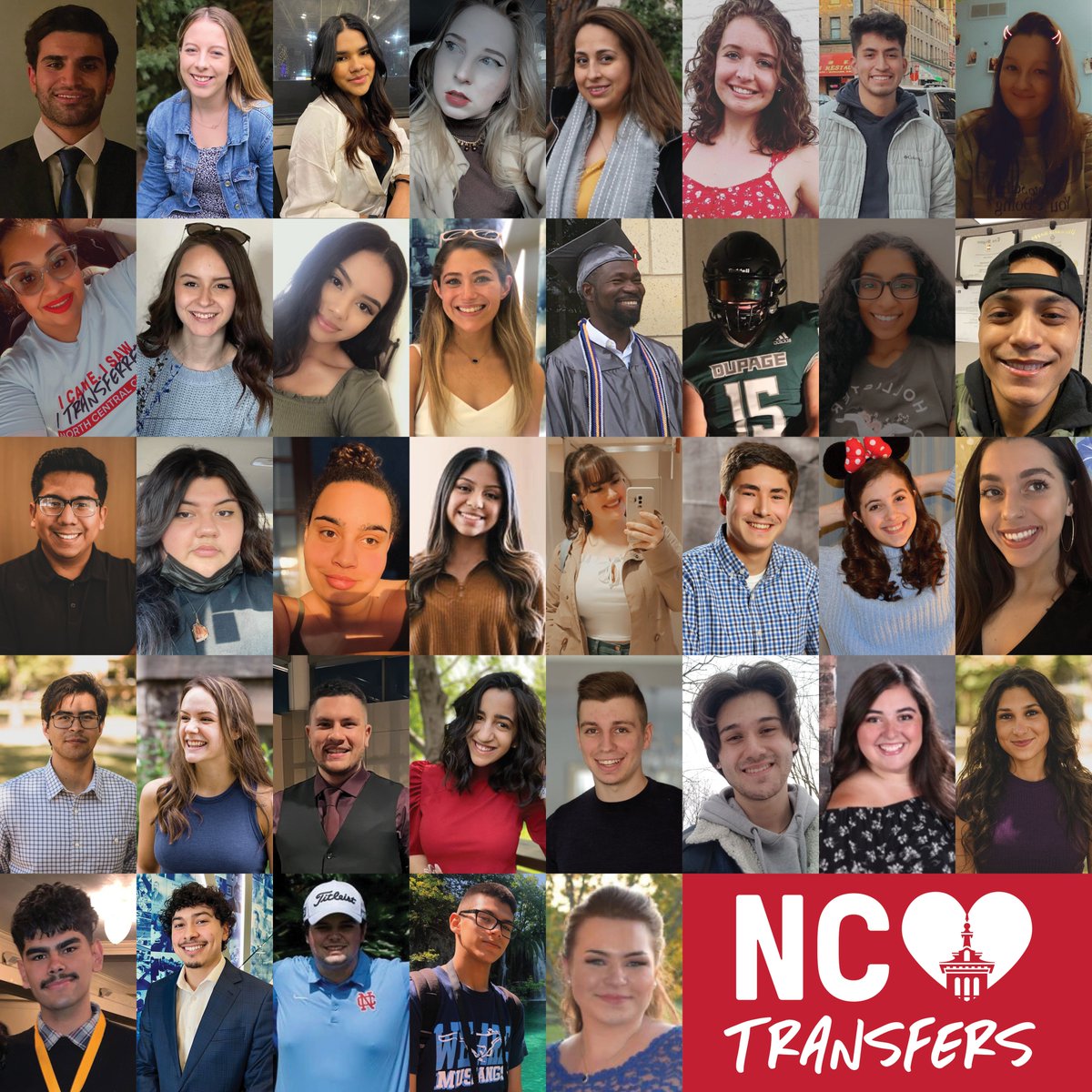 northcentralcol's tweet photo. There’s no doubt transfer students complete our Cardinal family picture. We’re so glad they chose to make North Central their home!

Interesting in #transferring? Learn how you can continue your journey here at https://t.co/PgMeAsJz4Q. #NCHeartsTransfers #CommunityCollegeMonth https://t.co/eiFImUBQPv