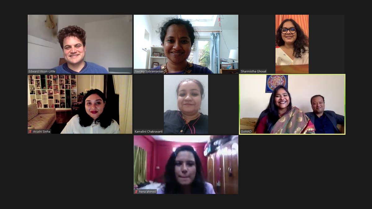 gomadcrassh's tweet photo. And we are online at #GoMADCRASSH2022 to discuss 'The Indian Dream Home: A Roundtable'. 🌞 

Join us now. Register here: https://t.co/RDFxYqDN1P @reetiks @shuvatri @arushisinha @henaahmed  @CRASSHlive https://t.co/vcQA7UwQsH