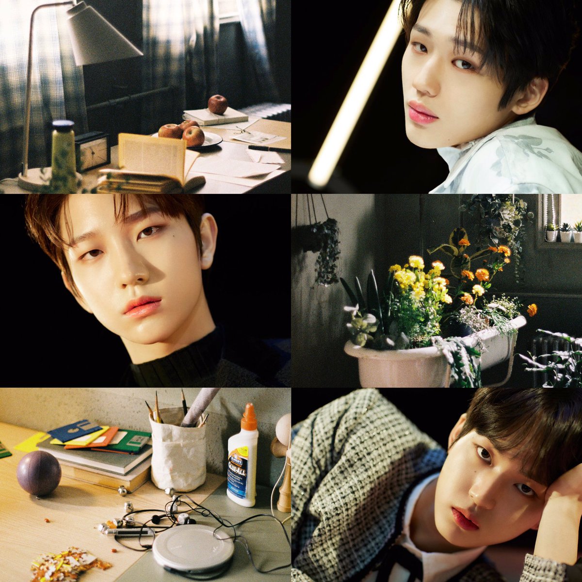 eunhwivrse's tweet photo. falling in love with TNX aesthetic~ “their identity film showed their unique individual colors” and now they also portrayed it to their first album individual posters 

— #티엔엑스 #TNX @TNX_Official https://t.co/goFtxTVio7