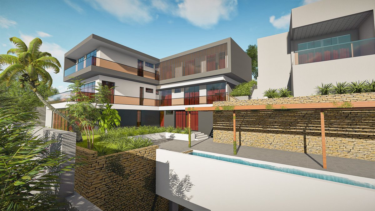 fdg_africa's tweet photo. #tuesdayreality #progress
A storied modern home arleady in shape!
What are your thought on this beauty?
#FDGAfrica #architecture #construction #render #design #designthinking #home #RwOT #Kigali #Rwanda https://t.co/4T9p5wbSTn