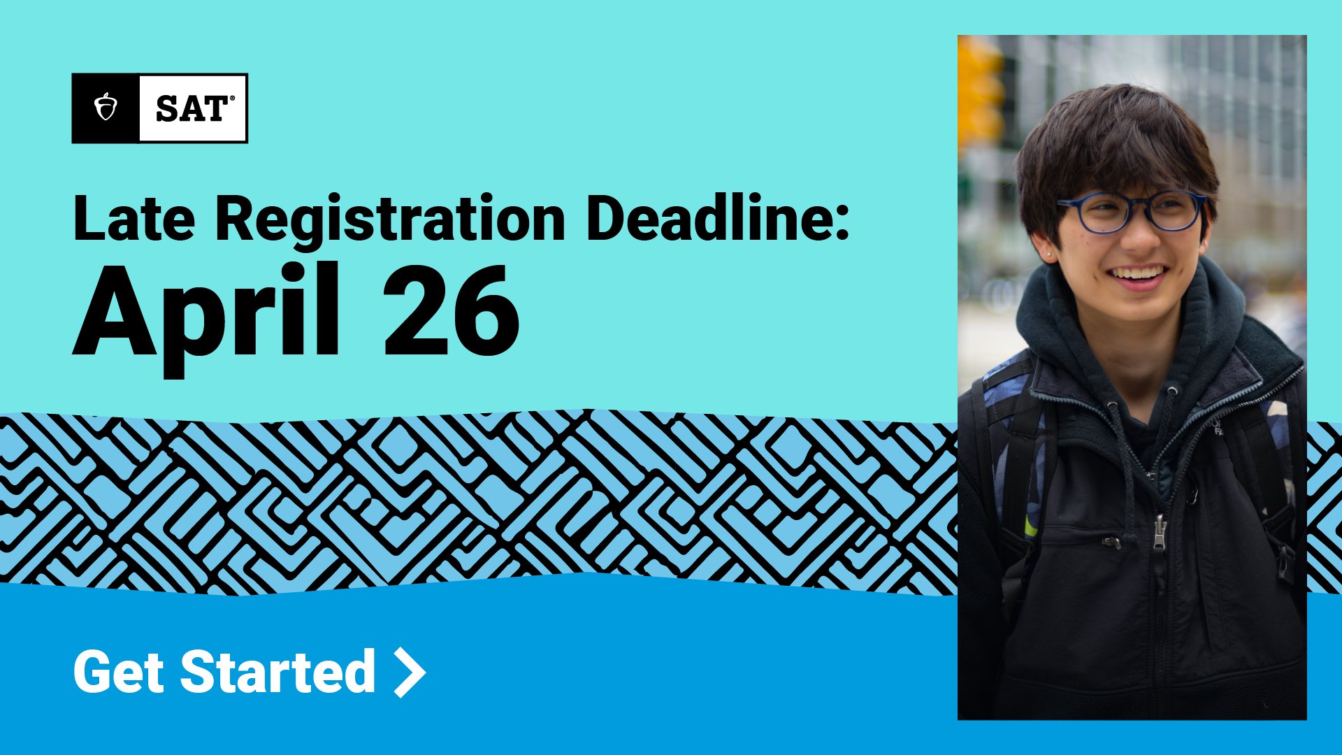 The college board on twitter deadline if you want to take the sat on 