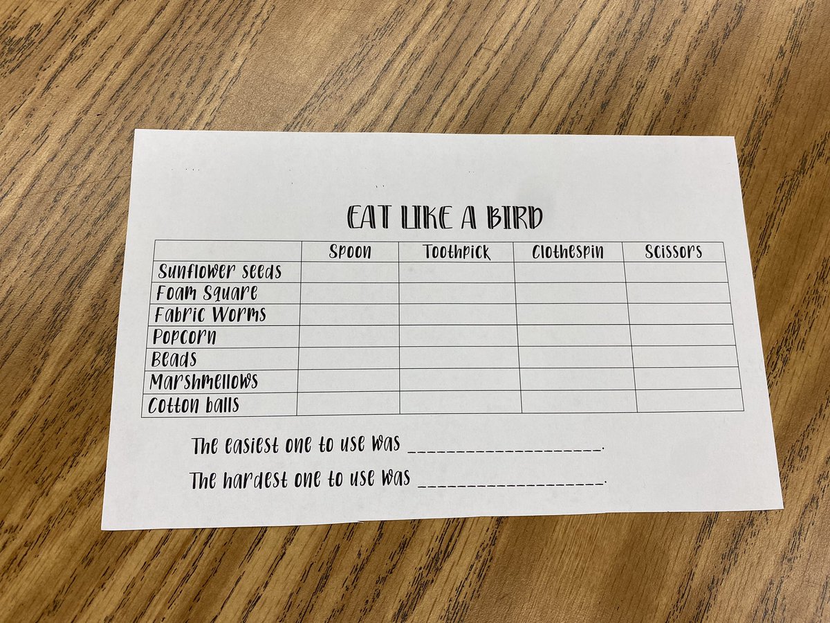 WildAboutFirst's tweet photo. EAT LIKE A BIRD EXPERIMENT! #collaboration #science #firstgrade #steam #wilkinsonrising #wilkinsonscs @LauriCurrie https://t.co/8VCXAypkeq