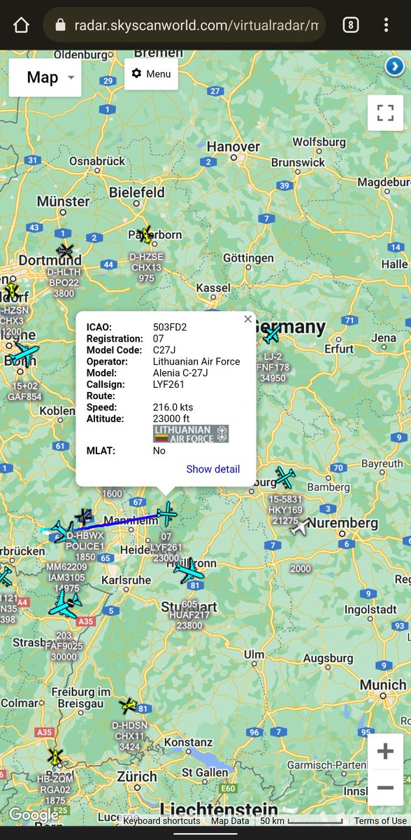 scan_sky's tweet photo. Various National Defense Ministers Leaving Ramstein AB 🇩🇪 🇺🇸 After Attending The Defense Conference.
Finnish AF 🇫🇮 - Learjet 35A - LJ-2 - #FNF178
Lithuanian AF 🇱🇹 - C-27J - 07 - #LYF261
Hungarian AF 🇭🇺 - A319-112 - 605 - #HUAF217
Italian AF 🇮🇹 - A319-115X - #MM62209 - #IAM3105 https://t.co/i1ANUWlt4r