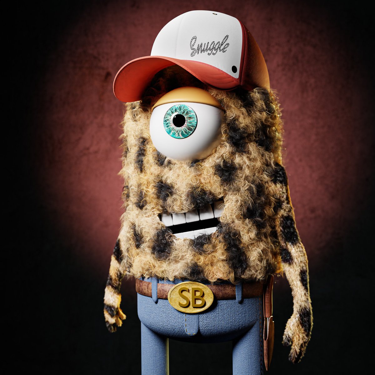 dino_belli's tweet photo. Snuggle Buddies Gen 2 sneak peek. I think this is my favorite Snuggle Buddy I’ve made so far. He’s so proud and confident 🤣. Like and RT to show “Hoss” some love. #nft #nftart #3dart #3dnft #art #artlife #blenderart #blender3d #makeart #dinobelli https://t.co/nWoMnvOLha