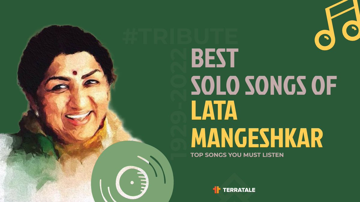 TerraTale compiled a #playlist of #SoloSongs from #LataMangeshkar that offers a glimpse into her musical genius. 

#lata_mangeshkar #bollywoodmusic #indianmelodioussingers #bollywood #hindisongs #indiansingers #lata 
👉 terratale.com/lata-mangeshka…