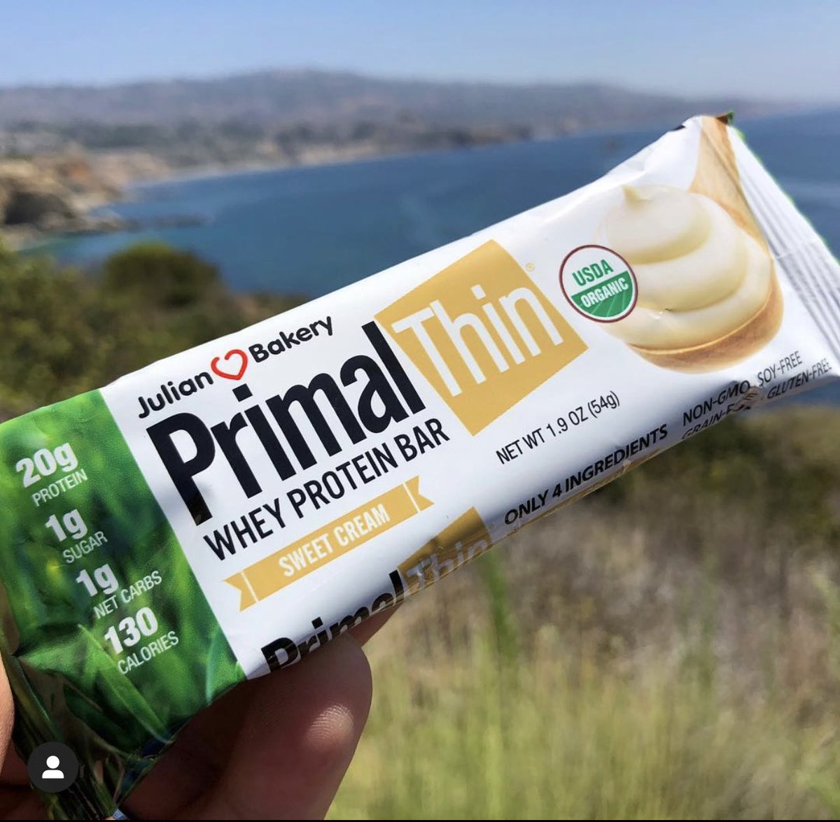 Grab our incredible @julianbakery Primal Thin® Protein Bar (Sweet Cream) USDA #Organic #lowcarb #glutenfree Protein Bars with just 4 ingredients julianbakery.com/product/best-c…