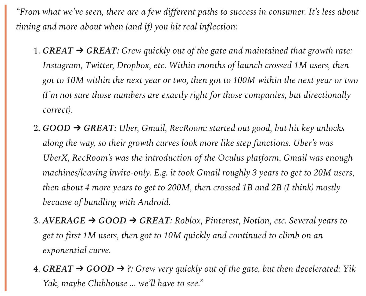 In case these benchmarks scare you, Todd Jackson (First Round) also reflected on how there’s no one way to succeed in consumer.