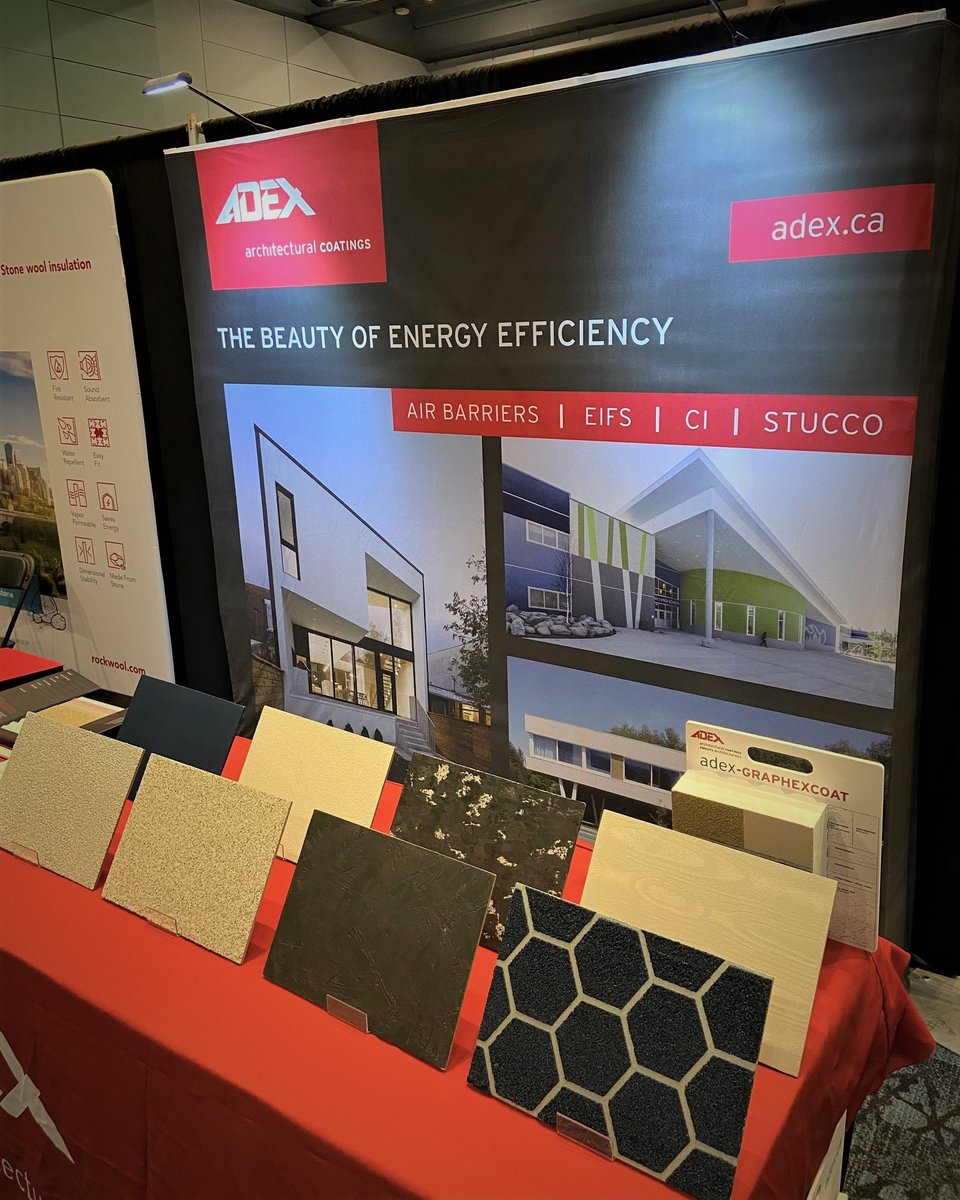 We hope to see you today at the CSC Building Expo in Toronto! ------ Nous espérons vous voir aujourd'hui à la CSC Building Expo de Toronto ! #adexsystems #EIFS #stucco #architecture #energyefficiency #toronto #cscdcc #buildingexpo #cscbuildingexpo #CSC