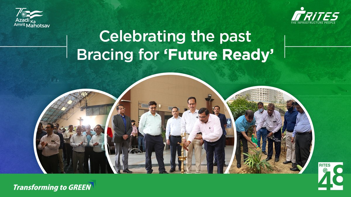 RITESLIMITED's tweet photo. #RITES family revelled in #togetherness at a close-knit annual day #celebration marking #growth over the past 48 years. With renewed enthusiasm, we set sights to be ‘Future Ready’!

#RITESat48 #TheInfrastructurePeople https://t.co/YJT1zJSzCi