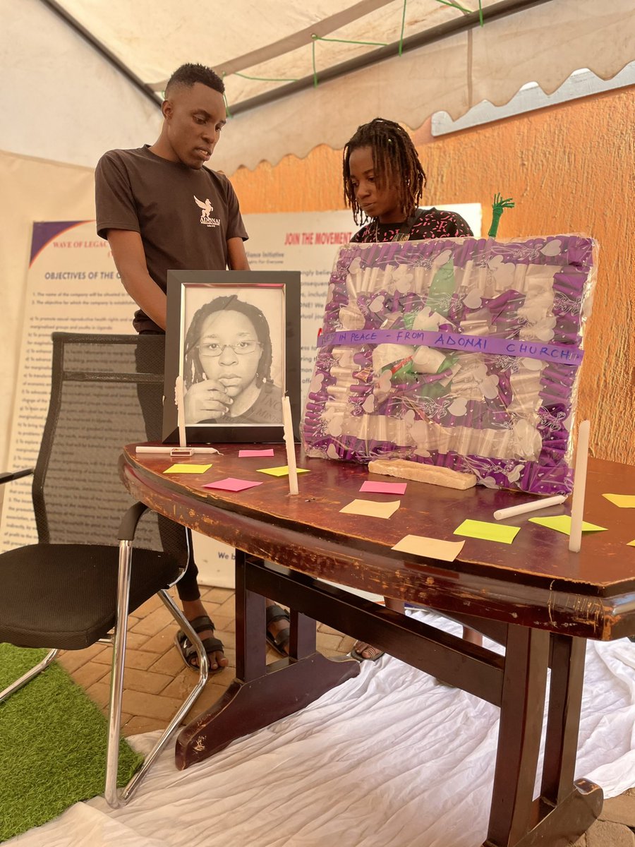 Adonai2022's tweet photo. Celebrating the life and the legacy of the deceased LGBTQ activist Mr. Alexander in the western region of Uganda. Happening now at Adonai Church @SMUG2004 @UHAIEASHRI https://t.co/K5zMm5oViN