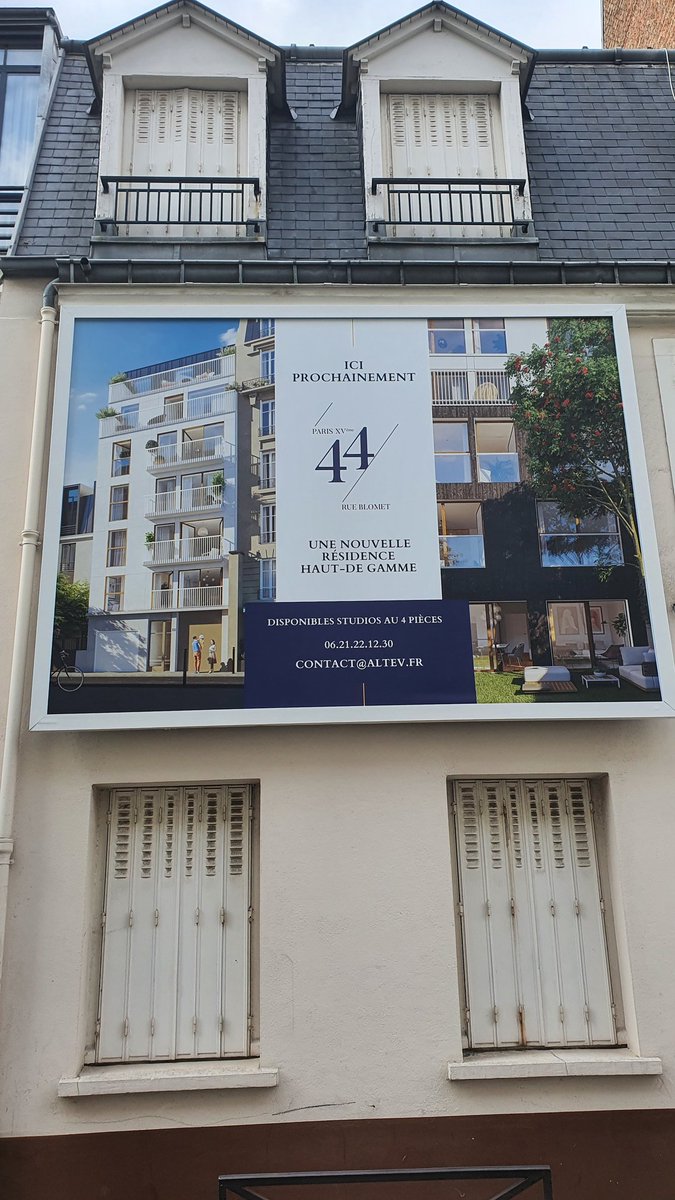NadiaDesBatigno's tweet photo. Ici, prochainement... À la place de cette maison faubourienne 🏡
📸 rue Blomet
#Paris15 🗼 https://t.co/VoOyeSbixi