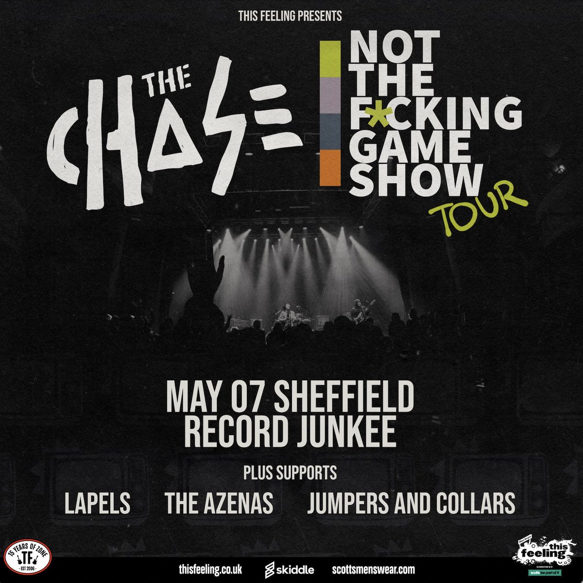 This_Feeling's tweet image. Coming up this week: Saturday

Sheffield @RecordJunkee w/ @OFL_TheChase @LapelsOfficial @TheAzenas @JumpersCollars

thisfeeling.co.uk/thechase