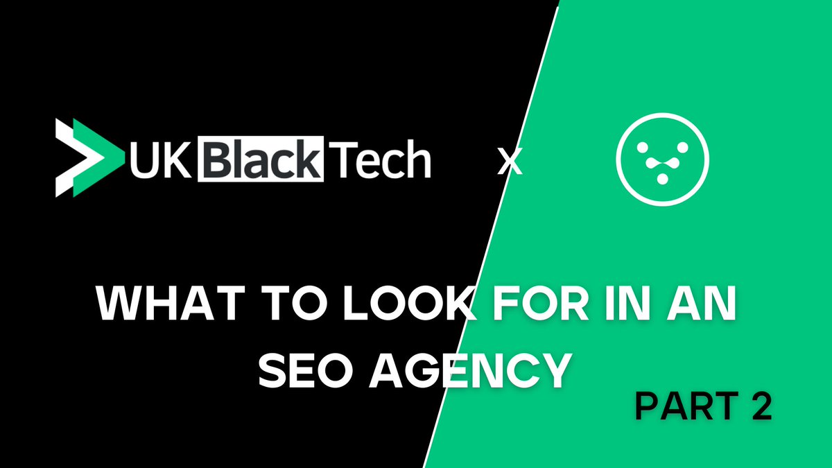 UKBlackTech's tweet photo. 🌟Today really is the end of our series with @Viaduct_Gen as we share Part 2 of ‘What to look for in an SEO agency’: https://t.co/ItldL9Q03F

Join our Twitter Spaces w/ @Viaduct_Gen on Thursday (28/04) @ 6.30pm for a Q&amp;A and the BTS of this series. 🗓

#SEO #SEOTutorials https://t.co/DbahJfn1oX