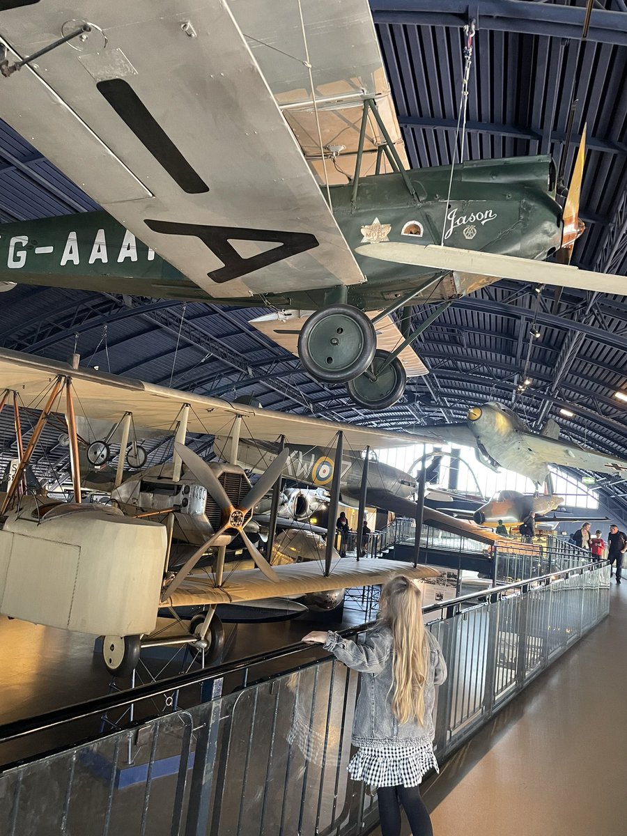 Ashlee686's tweet photo. @AnlabyPS we forgot to send our picture of Ivys holiday adventures, one stop was the science museum in London. Ivy was so excited to see the real plane “Jason” that Amy Johnson had flown in! ( Team Johnson all the way!🙌🏼💚) https://t.co/ySRZTok666