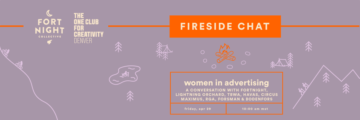This Friday 4/29 we’re hosting a Fireside Chat with <a href="/oneclubdenver/">The One Club Denver</a> to talk about Women In Advertising with an absolutely brilliant group of leaders from @tbwa <a href="/RGA/">R/GA</a> <a href="/circusmaximus/">Circus Maximus</a> <a href="/LIGHTNINGORCHA1/">LIGHTNING ORCHARD</a> <a href="/ForsBodenfors/">Forsman & Bodenfors</a> and <a href="/havas/">Havas</a>.
#womeninadvertising #womenleaders