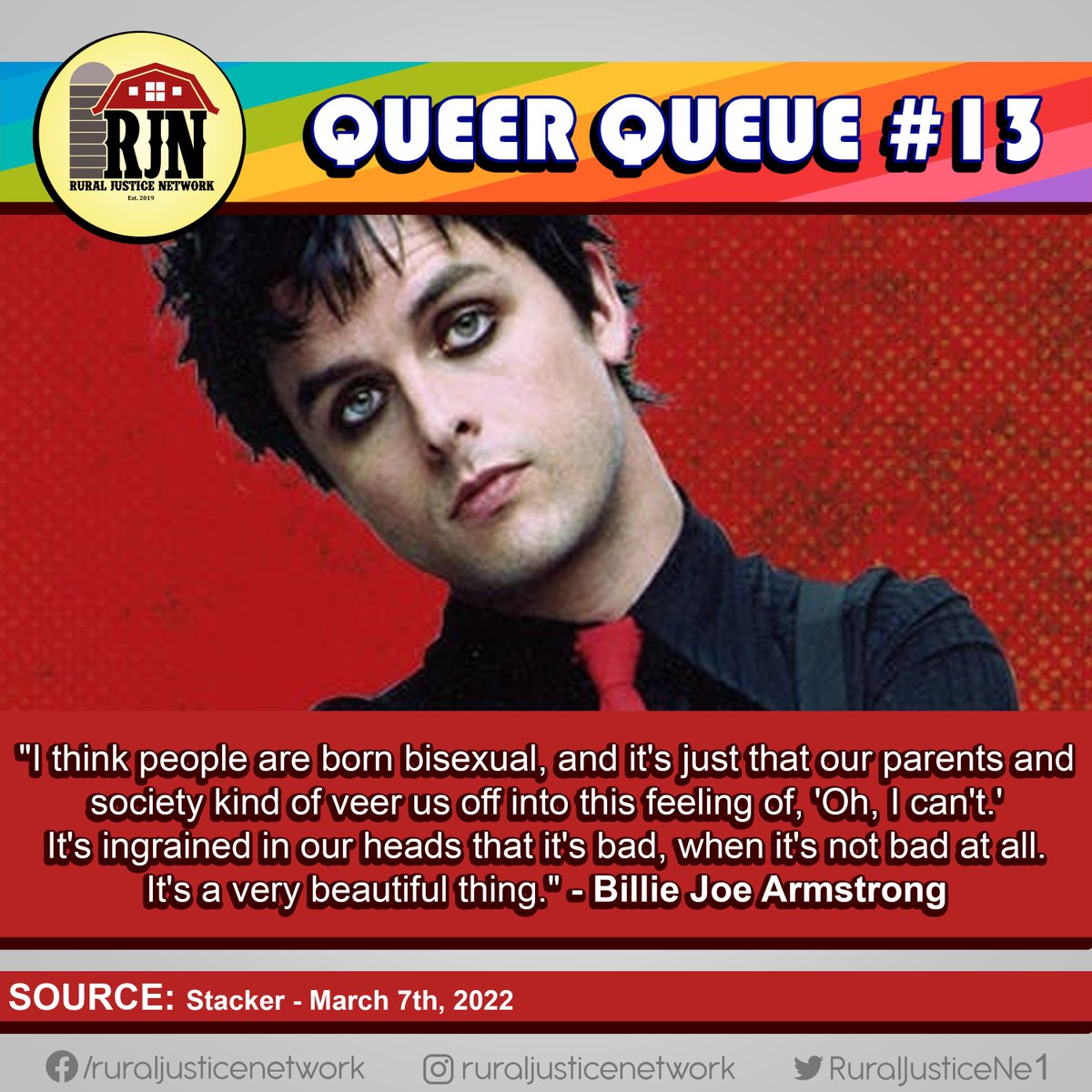 RuralJusticeMA's tweet photo. 61 DAYS UNTIL SMALL TOWN PRIDE! 

Want to Perform, Have a Booth, or Volunteer to Help?
Get Involved: https://t.co/4nBq4aflIK

#qq #queer #smalltownpride #lgbtq #greenday #americanidiot #billiejoearmstrong https://t.co/VHxPfFeJSY